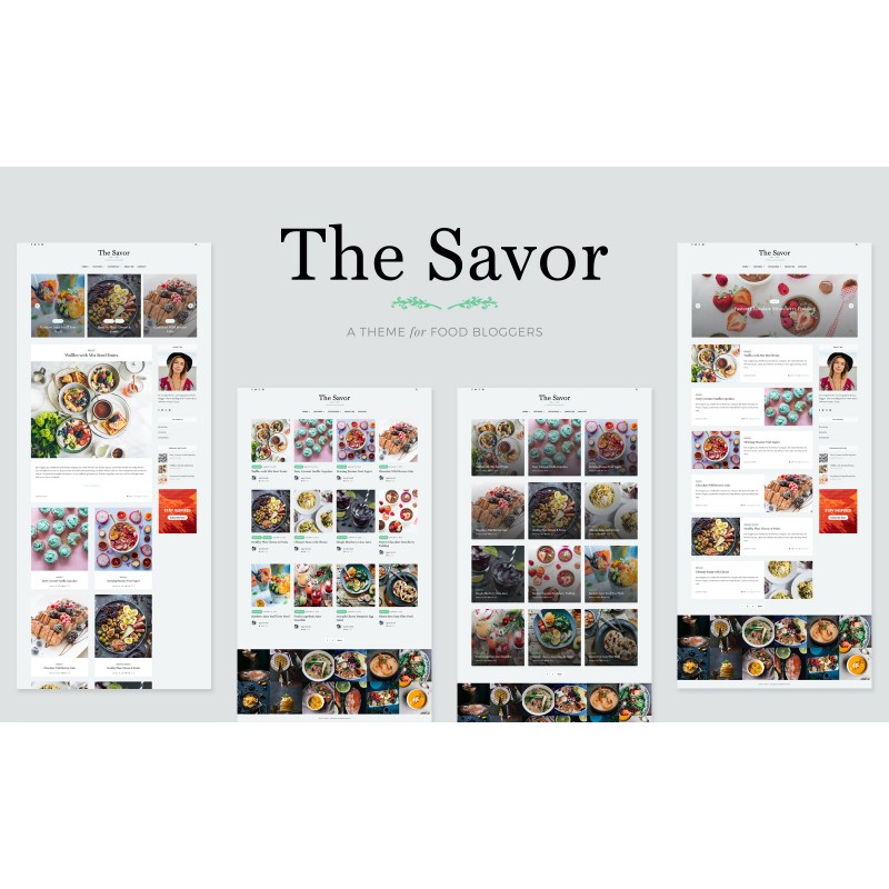 Savor - Recipe Food Blog WordPress Theme