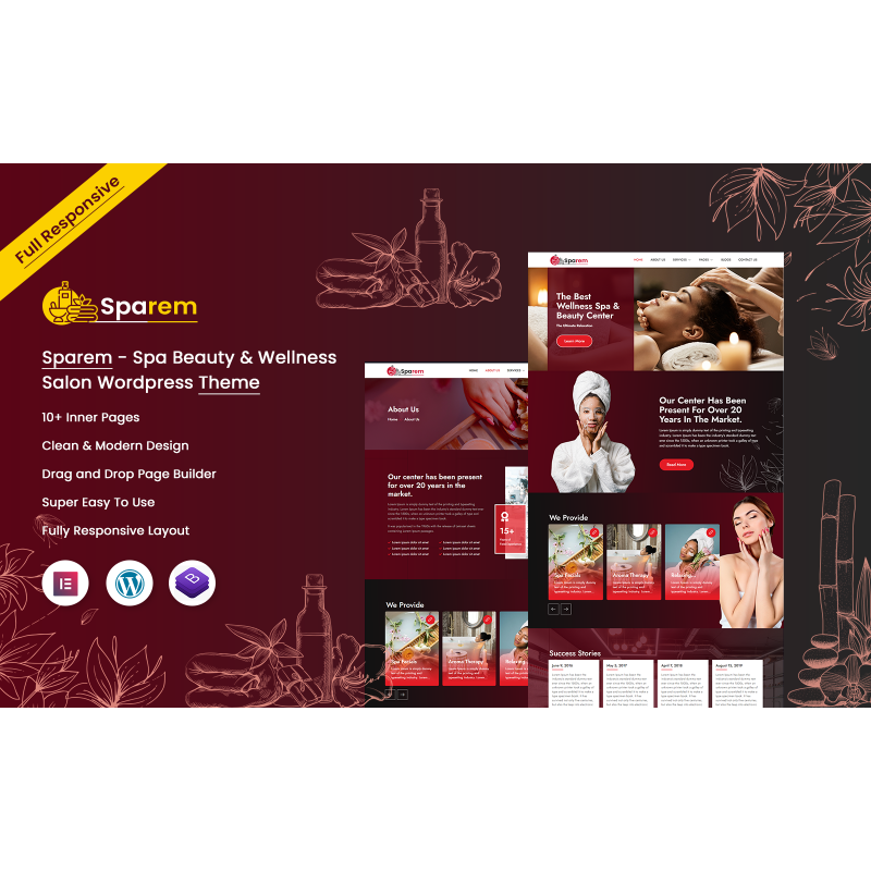 Sparem - Spa Beauty & Wellness Salon Wordpress Theme