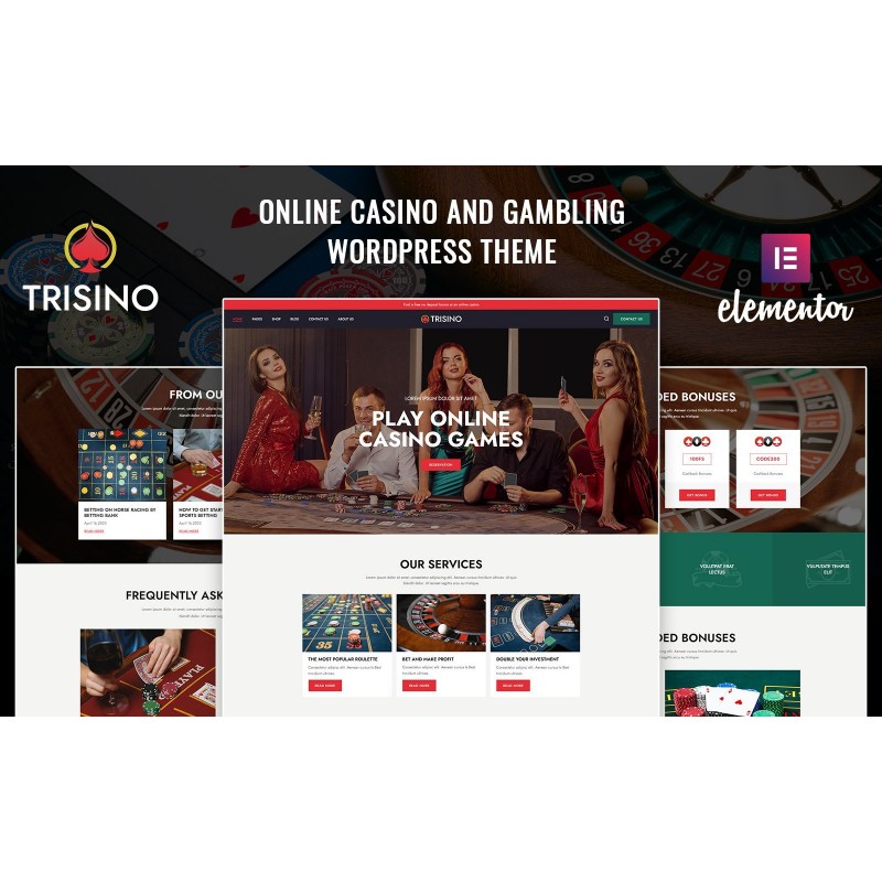 Trisino - Casino and Gambling WordPress Theme