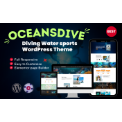 Oceansdive Scuba Water Sport Diving Responsive WordPress Theme