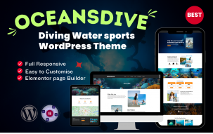 Oceansdive Scuba Water Sport Diving Responsive WordPress Theme