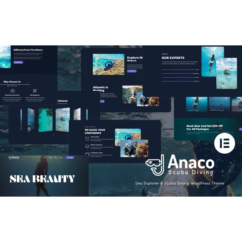 Anaco - Sea Explorer & Scuba Diving WordPress Theme