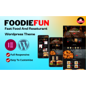Foodiefun Fast Food And Resturant Full Responsive Wordpress Theme