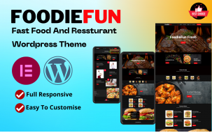 Foodiefun Fast Food And Resturant Full Responsive Wordpress Theme