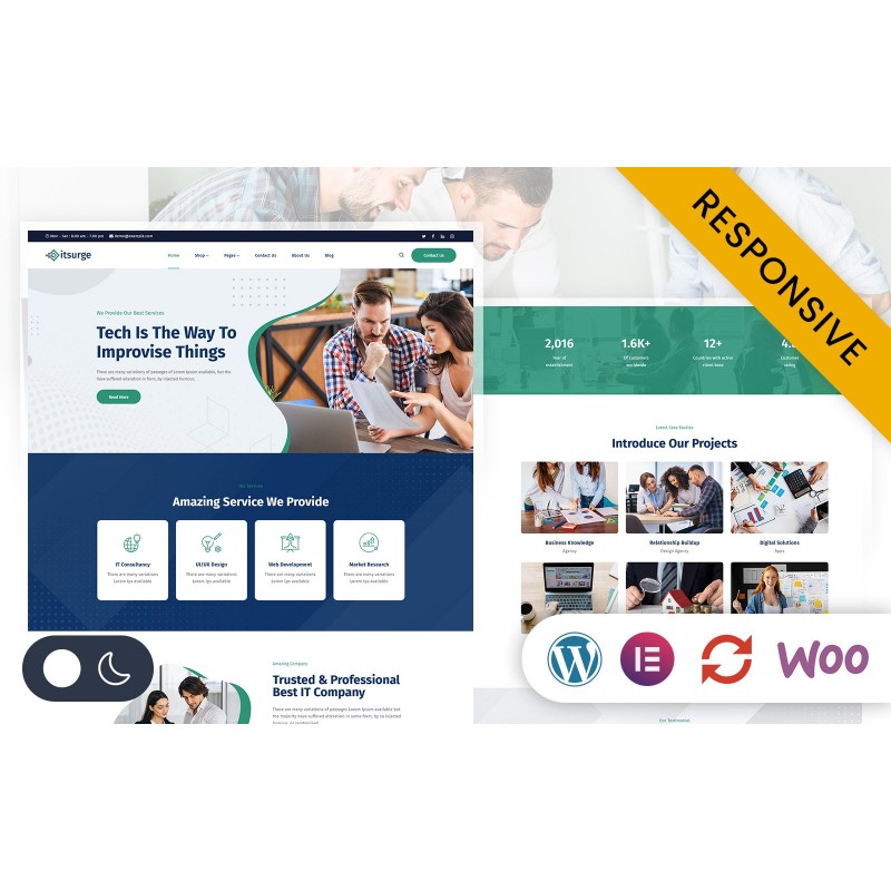 Itsurge - Technology & IT Solutions Elementor Wordpress Responsive Theme