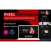 Pixelportfolio - Unique and minimalist wordpress Portfolio Theme
