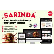 Sarinda Fast Food And Chinese Restaurant Fully Responsive WordPress Theme