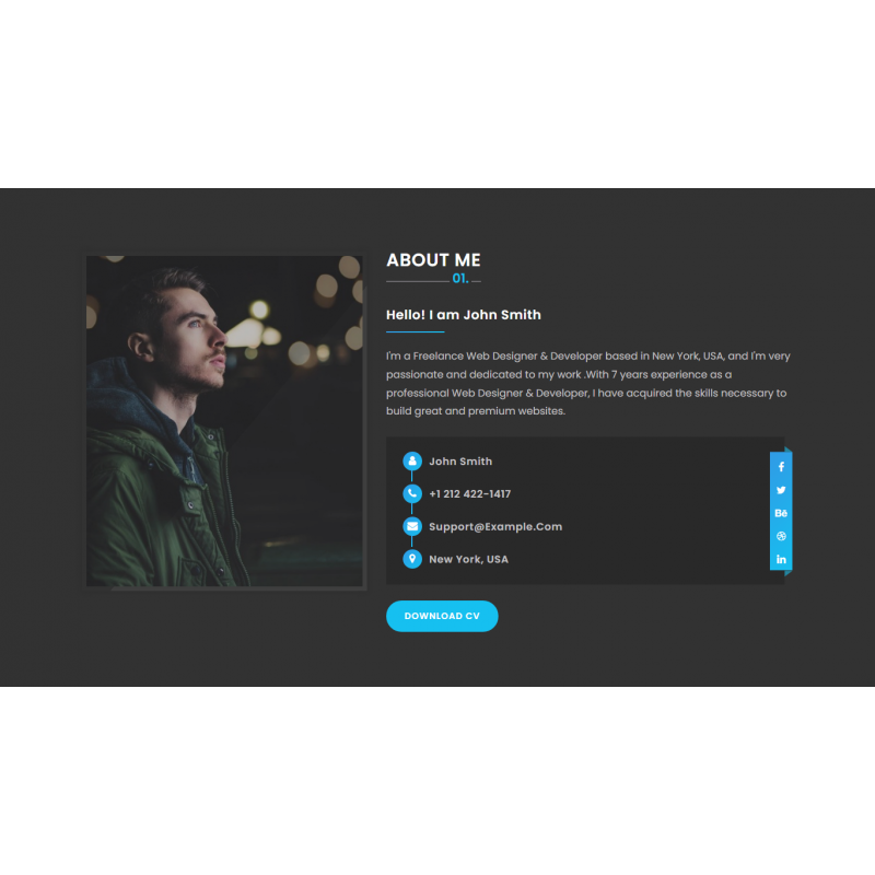 Anwar - Personal Portfolio WordPress Theme