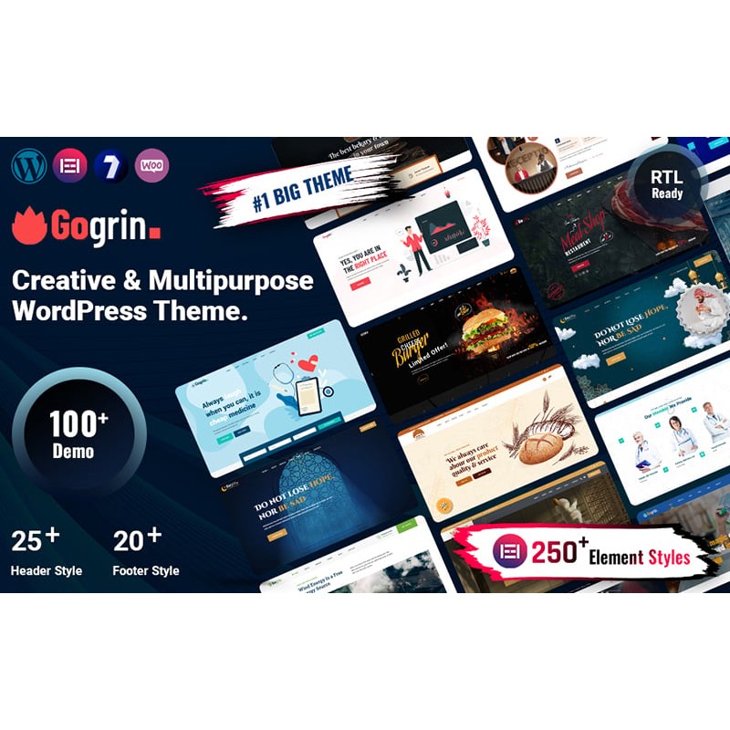 Gogrin - Creative And Multipurpose Responsive WordPress Theme