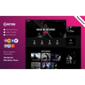 Rhythm - Music and Band WordPress Elementor Theme