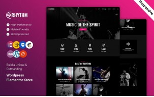 Rhythm - Music and Band WordPress Elementor Theme