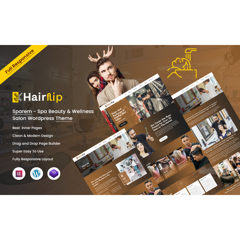 Hairflip - Hair Salon WordPress Theme