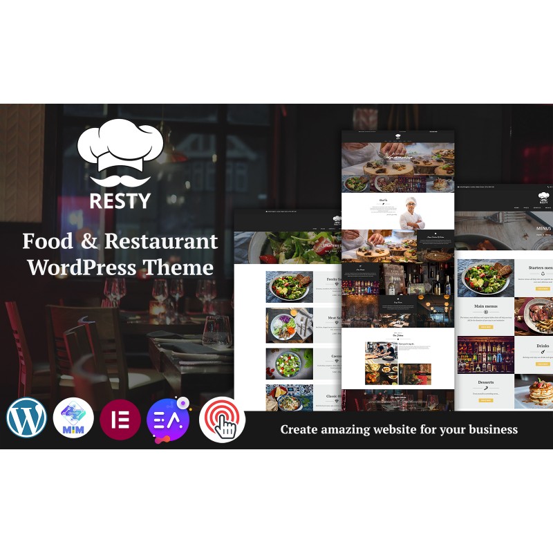 Resty - Multipurpose Food & Restaurant WordPress Theme