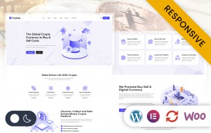 Cryptop - Bitcoin & Crypto Currency Elementor Wordpress Responsive Theme