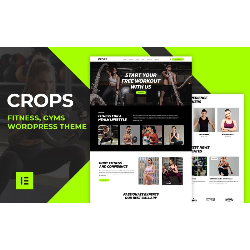 Crops - Fitness and Gym WordPress Theme