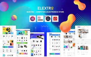 Elextro &ndash; Computer & Electronics Store Elementor WordPress Theme