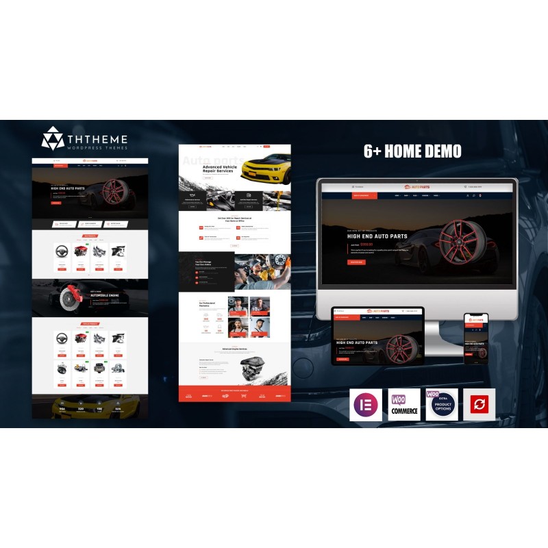 AutoPart &ndash; Automotive Parts & Car Services Elementor WordPress Theme