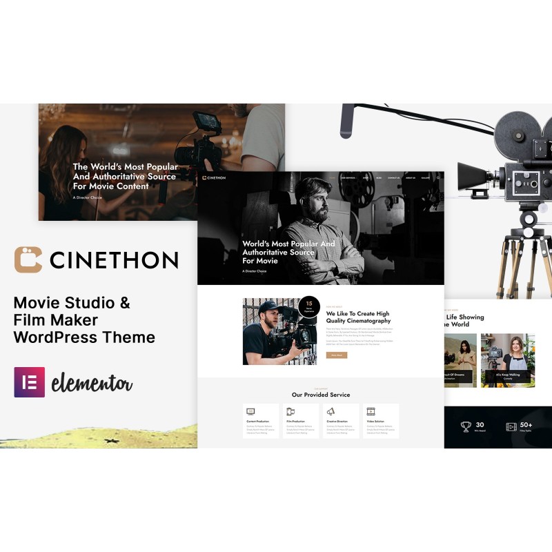 Cinethon - Movie Studios and Filmmakers WordPress theme