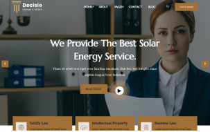 Decisio - Law Firm and Attorney Wordpress Theme.
