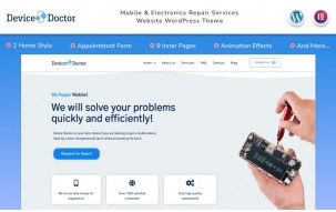 Device Doctor - Mobile & Electronics Repair Services Website WordPress Theme