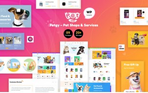 Petgy &ndash; Pet Shops & Services Elementor WordPress Theme