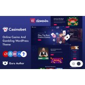 Casinobet - Online Casino and Gambling Elementor WordPress Responsive Theme