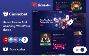 Casinobet - Online Casino and Gambling Elementor WordPress Responsive Theme