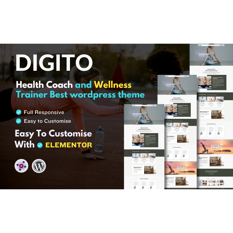 Digito - Health and Wellness Life Coach Wordpress Theme
