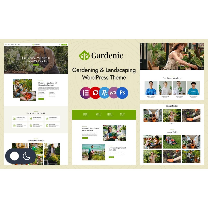 Gardenic - Landscape Gardening Elementor WordPress Responsive Theme