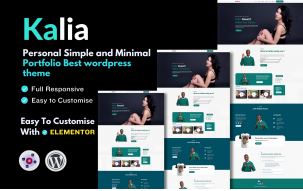 Kalia-Content Creator And Streamers Portfolio Wordpress theme