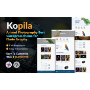Kopila Animal Photography & Portfolio WordPress theme