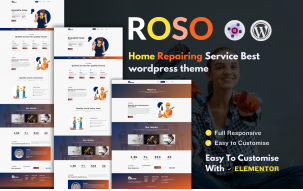 Roso Quality Home Repairing Service - Wordpress Theme