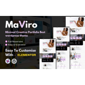 Maviro - Creative Personal Portfolio Wordpress Theme
