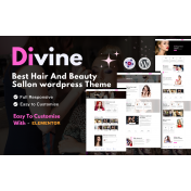 Divine Hair And Beauty Salon- Wordpress Theme