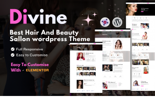 Divine Hair And Beauty Salon- Wordpress Theme