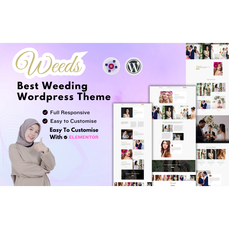 Weeds-Wedding Photography- Wordpress Theme