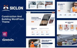 Siclon Architecture, Interior Design, Industry and Construction WordPress Theme