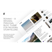 Ronnie - Personal Blog Wordpress Theme