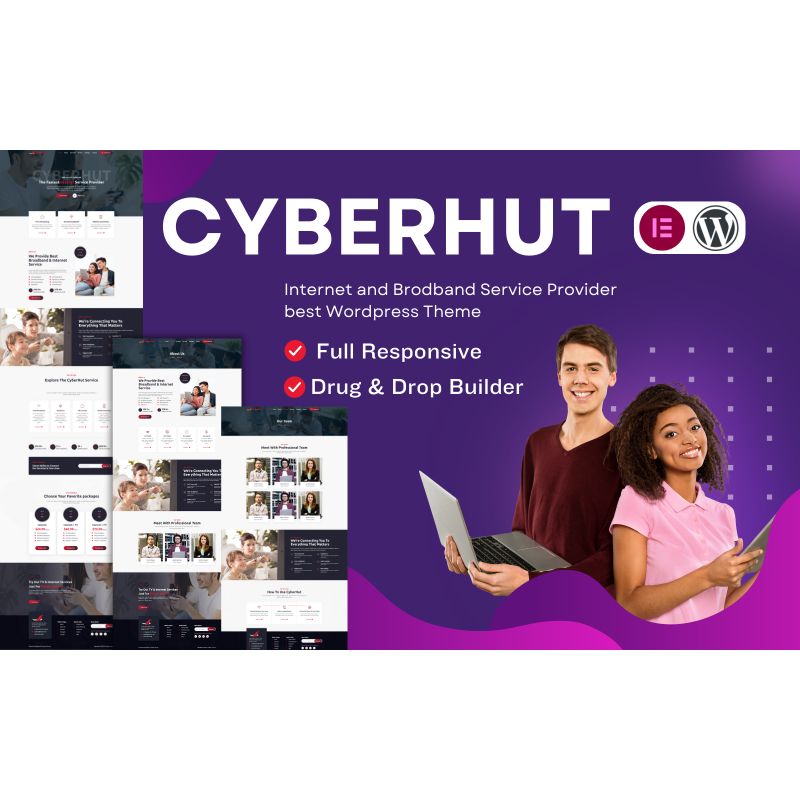 CyberHut Internet Service Provider WordPress Theme