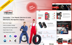Carmake - Car Repair Service & Auto Mechanic WordPress Theme