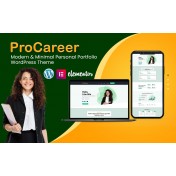 ProCareer - A stunning and professional Portfolio WordPress theme