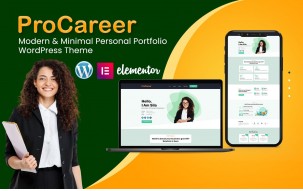 ProCareer - A stunning and professional Portfolio WordPress theme