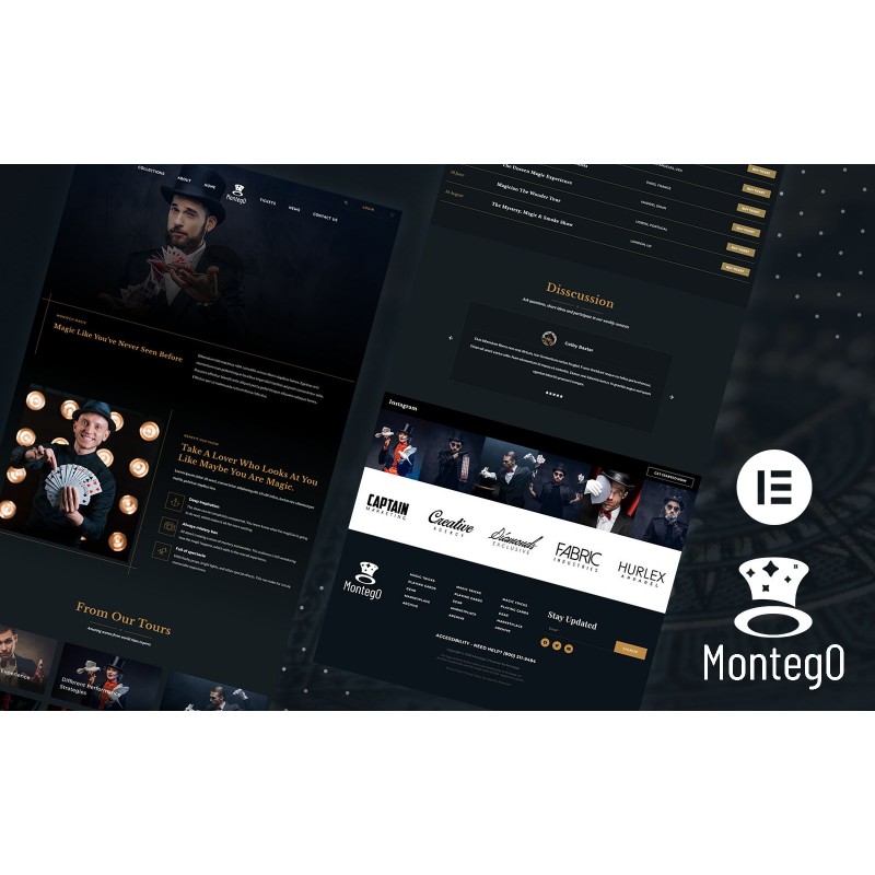 Montego - Magic & Illusionists WordPress Theme