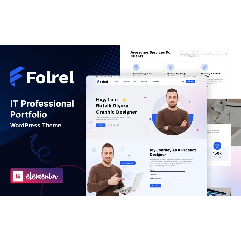 Folrel - Creative and IT Professional Portfolio Wordpress Theme