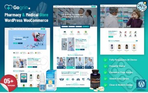 Gogrin - Pharmacy & Medical WordPress WooCommerce WordPress Theme