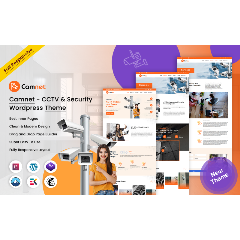 Camnet - CCTV & Security WordPress Theme