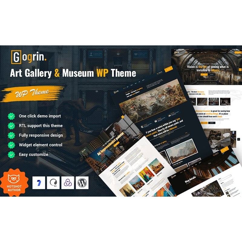 Gogrin - Art Gallery and Museum WordPress Theme
