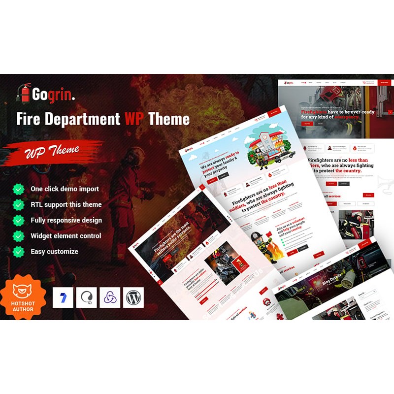Gogrin - Fire Department & Fire Station WordPress Theme