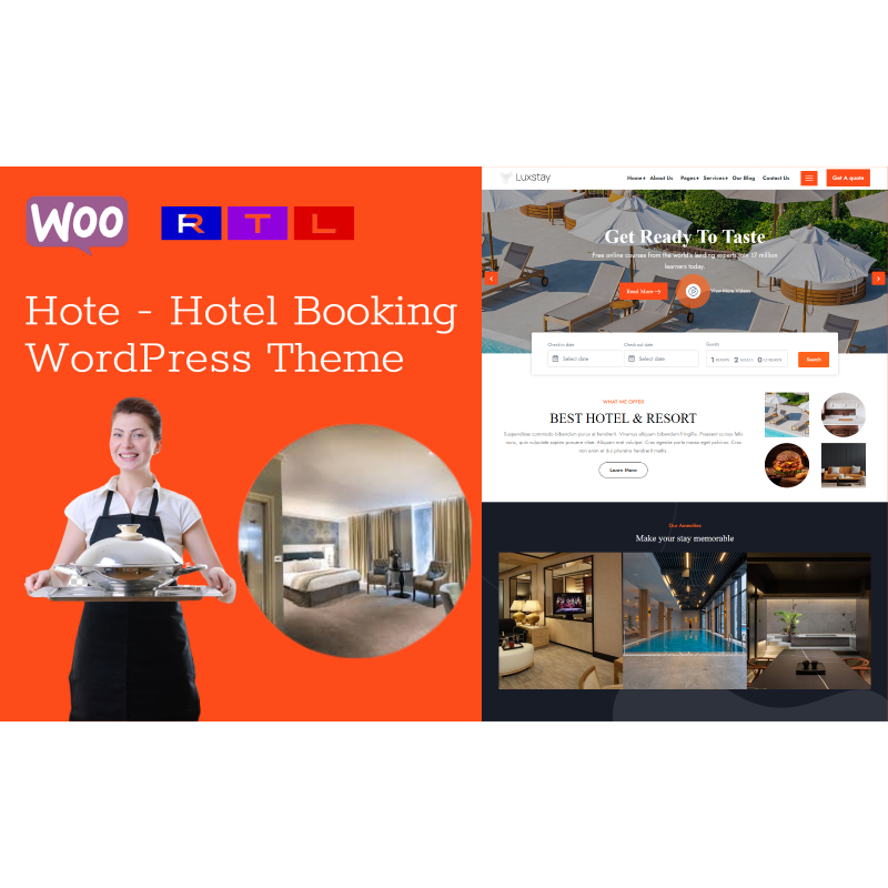 Hote - Hotel Booking WordPress Theme