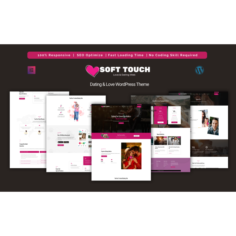 Soft Touch - Dating & Love WordPress Theme